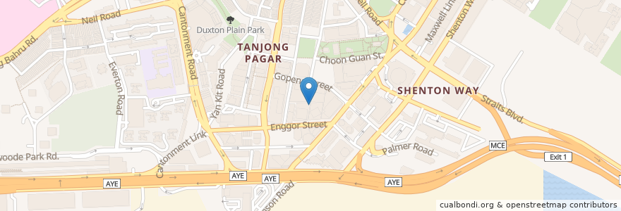 Mapa de ubicacion de Yolo Icon Village en Singapura, Central.