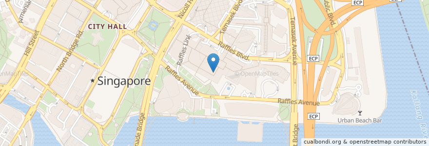 Mapa de ubicacion de Gu Thai Noodle Cafe en Singapura, Central.