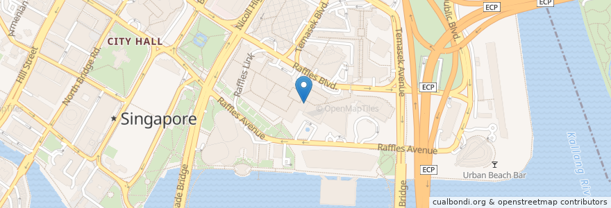 Mapa de ubicacion de Pizza Hut en Singapura, Central.