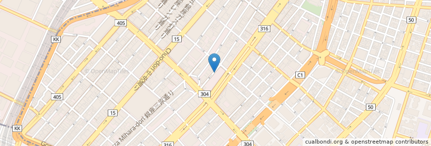 Mapa de ubicacion de ippudo Ginza en 日本, 東京都, 中央区.