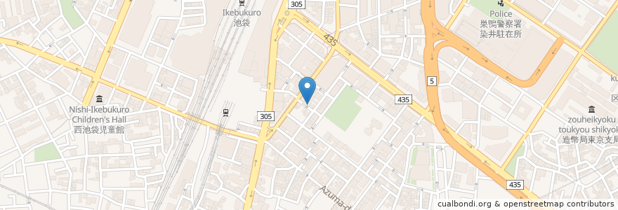 Mapa de ubicacion de Tonchin Tonkotsu ramen en Japonya, 東京都, 豊島区.