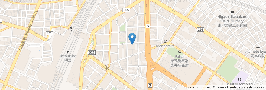 Mapa de ubicacion de yakiniku stadium Jan ikebukuro en Japão, Tóquio, 豊島区.
