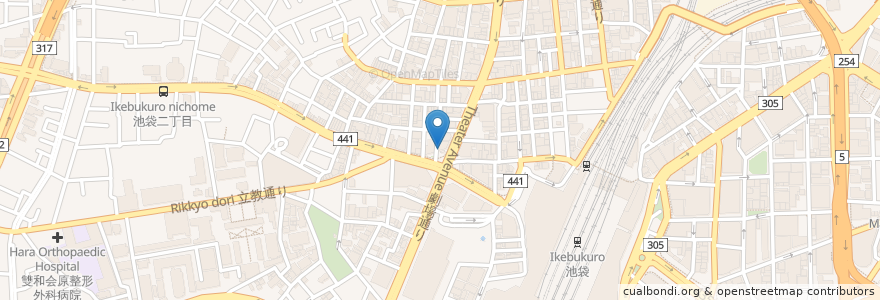 Mapa de ubicacion de Midori sushi Echika ikebukuro en Japon, Tokyo, 豊島区.