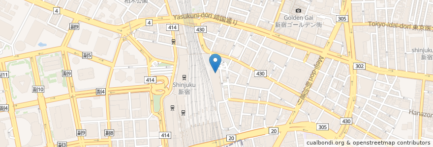 Mapa de ubicacion de Ippudo Lumine EST Ramen en ژاپن, 東京都, 新宿区.