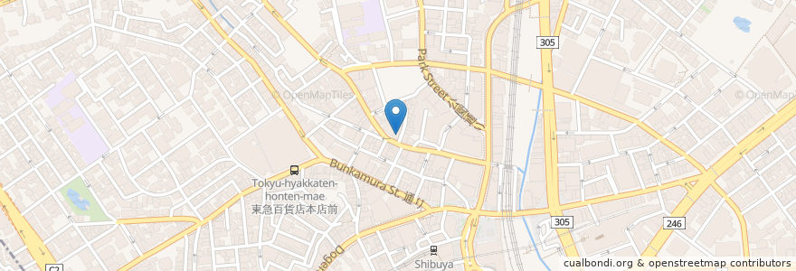 Mapa de ubicacion de ichiran Ramen en Japonya, 東京都, 渋谷区.