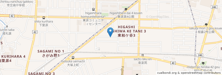 Mapa de ubicacion de snack 博多 en 日本, 神奈川縣, 海老名市.