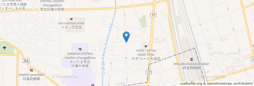 Mapa de ubicacion de 歯科のむら en Japão, 埼玉県, さいたま市, 北区.