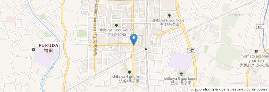Mapa de ubicacion de 三井のリパーク en Jepun, 神奈川県, 大和市.