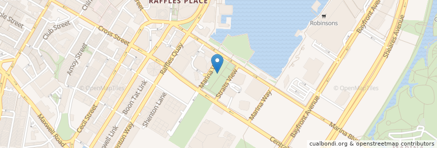 Mapa de ubicacion de The House of Robert Timms en Singapur, Central.