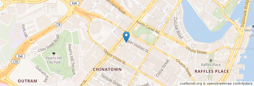 Mapa de ubicacion de China Classic en シンガポール, Central.