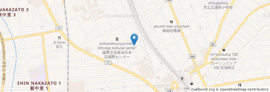 Mapa de ubicacion de 埼玉メディカルセンター附属介護老人保健施設 en 日本, 埼玉県, さいたま市, 浦和区.