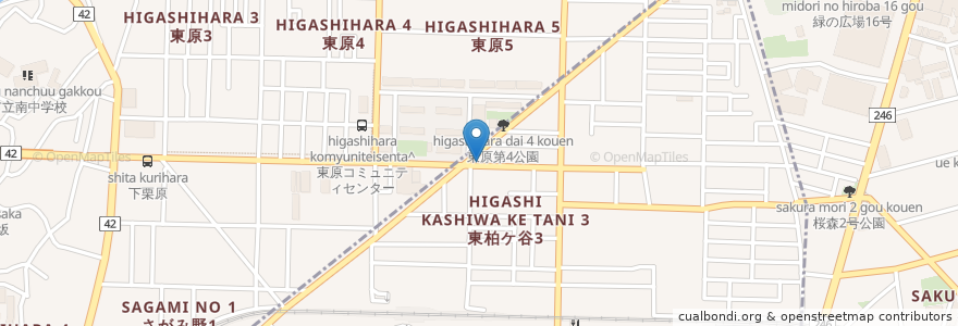 Mapa de ubicacion de ふくろう en 日本, 神奈川県, 海老名市.