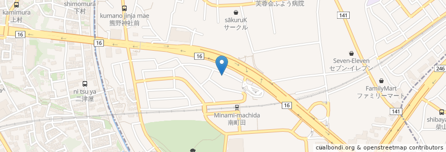 Mapa de ubicacion de はなみ内科 en Giappone, Tokyo, 町田市.