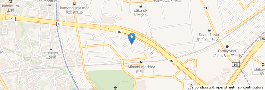 Mapa de ubicacion de 南町田こどもクリニック en ژاپن, 東京都, 町田市.