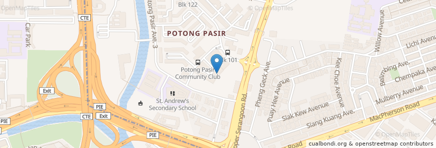 Mapa de ubicacion de Broadway en Сингапур, Central.