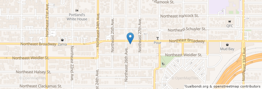 Mapa de ubicacion de Lloyd Center Compounding Pharmacy en 美利坚合众国/美利堅合眾國, 俄勒冈州/俄勒岡州, Portland, Multnomah County.