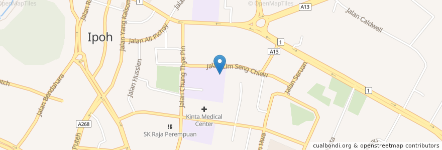 Mapa de ubicacion de SJK(C) Ave Maria Convent 圣母玛利亚华小 en Malezya, Perak.