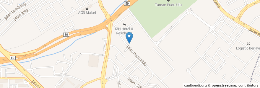 Mapa de ubicacion de Restoran Char Siew Yoong en Malezya, Selangor, Kuala Lumpur, Cheras.