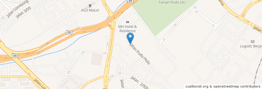 Mapa de ubicacion de Chuan Kee Hakka en Malesia, Selangor, Kuala Lumpur, Cheras.