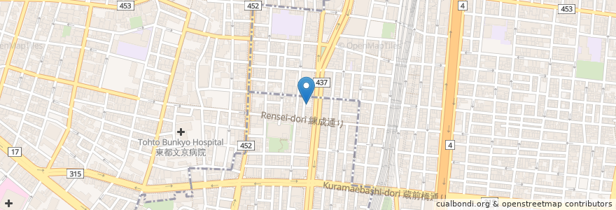 Mapa de ubicacion de フライング・スコッツマン en 日本, 東京都.