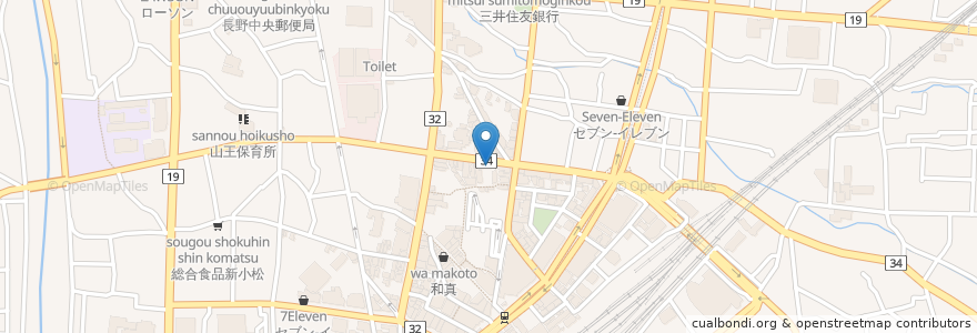 Mapa de ubicacion de 味人あら季 en Japón, Prefectura De Nagano, 長野市.