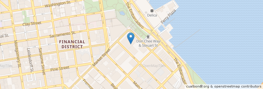 Mapa de ubicacion de Starbucks en United States, California, San Francisco City And County, San Francisco.
