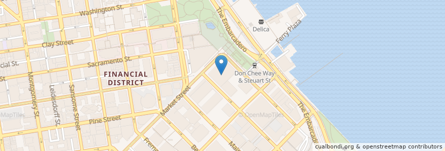 Mapa de ubicacion de Workshop Cafe en United States, California, San Francisco City And County, San Francisco.