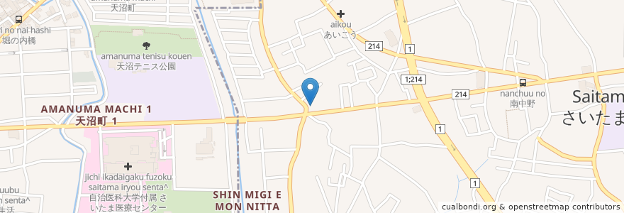 Mapa de ubicacion de さいたま調剤センター薬局 en 일본, 사이타마현, さいたま市, 見沼区.