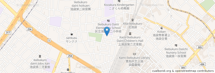 Mapa de ubicacion de 池袋ほんちょうの郷 en اليابان, 東京都, 豊島区.