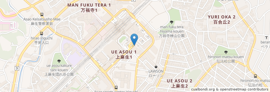 Mapa de ubicacion de WE ARE THE FARM en Japão, 神奈川県, 川崎市, 麻生区.
