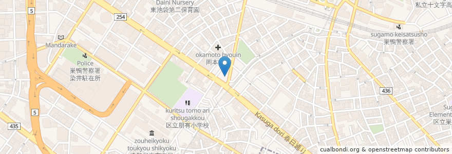Mapa de ubicacion de 有泉歯科医院 en Япония, Токио, Тосима.