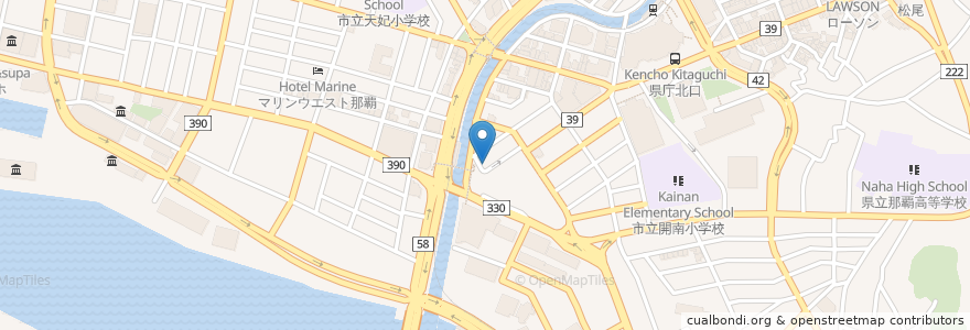 Mapa de ubicacion de あさひ食堂 en 日本, 冲绳县/沖繩縣, 那霸市.