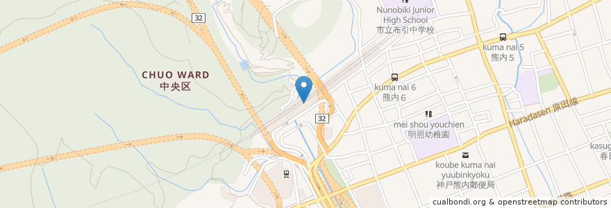Mapa de ubicacion de Deli Cafe en Giappone, Prefettura Di Hyōgo, 神戸市, 中央区.