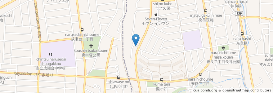 Mapa de ubicacion de 藤ファマーシ en Japan, Kanagawa Prefecture, Yokohama, Aoba Ward.