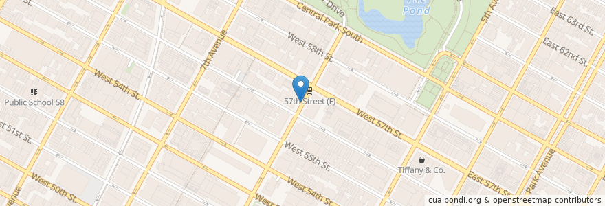 Mapa de ubicacion de Zibetto Espresso Bar en Amerika Syarikat, New York, New York, New York County, Manhattan, Manhattan Community Board 5.