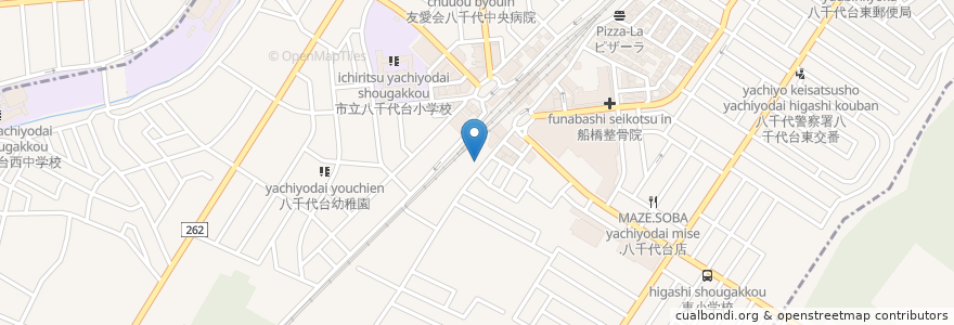 Mapa de ubicacion de FLAIR en Japón, Prefectura De Chiba, Yachiyo, 花見川区.