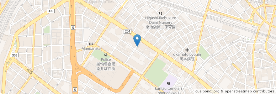 Mapa de ubicacion de KASAHARA en 日本, 東京都, 豊島区.