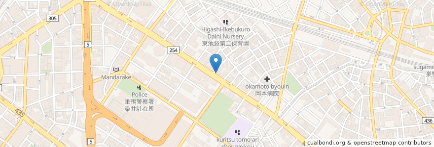 Mapa de ubicacion de 愛犬病院 en ژاپن, 東京都, 豊島区.