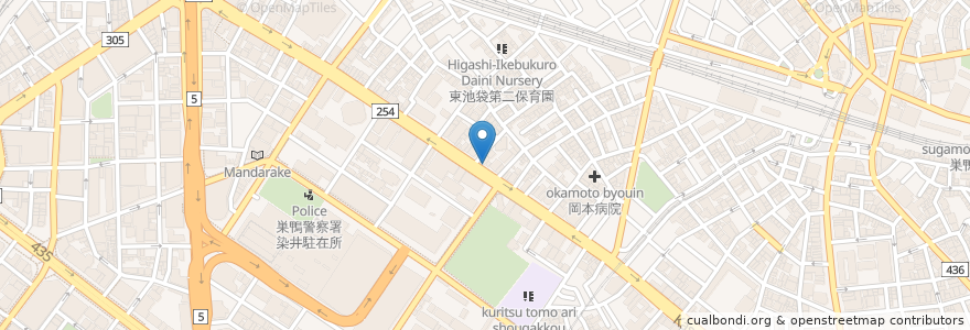 Mapa de ubicacion de 本家かまどや en Japonya, 東京都, 豊島区.