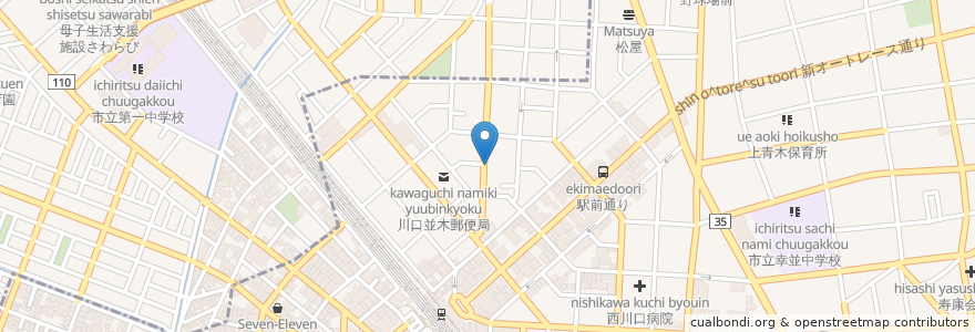 Mapa de ubicacion de シヴァディ shivaji en 日本, 埼玉县.