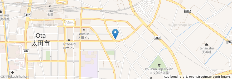 Mapa de ubicacion de 夜来香 en Япония, Гумма, 太田市.