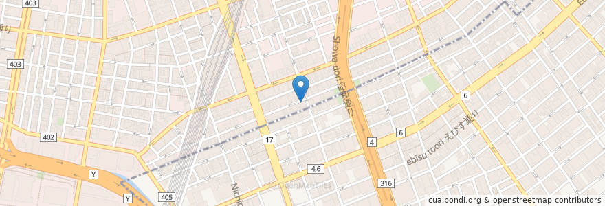 Mapa de ubicacion de Yoyogi bar en 일본, 도쿄도, 치요다.