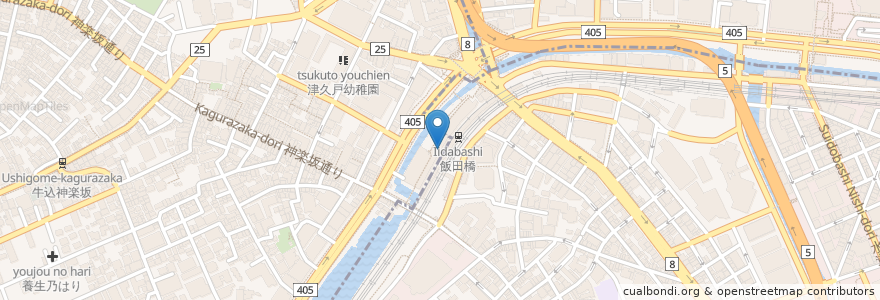 Mapa de ubicacion de 中国ラーメン長洲商人 en Япония, Токио, Тиёда.
