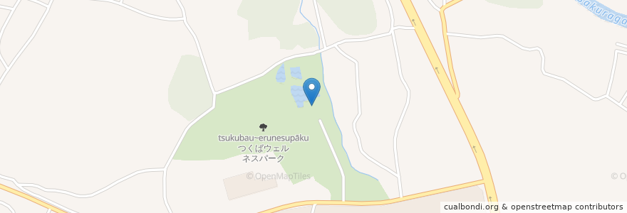 Mapa de ubicacion de つくばウェルネスパーク en Japan, Ibaraki Prefecture, Tsukuba.