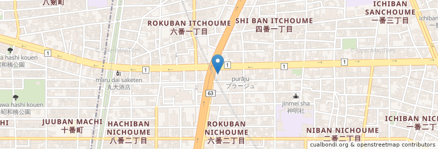 Mapa de ubicacion de Mum Kitchin King en Japón, Prefectura De Aichi, Nagoya, 熱田区.