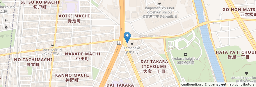 Mapa de ubicacion de 日比野クリニック en اليابان, 愛知県, 名古屋市, 熱田区.