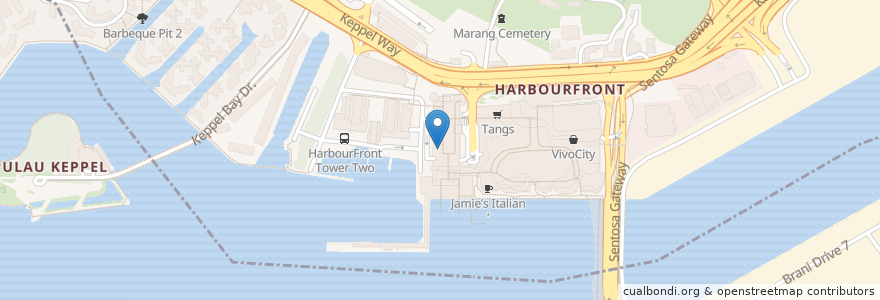 Mapa de ubicacion de Nuffield Dental Harbourfront en 싱가포르, Central.