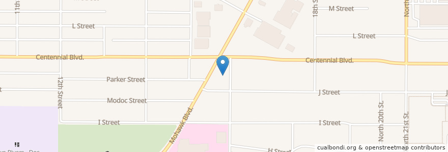 Mapa de ubicacion de Domino's en アメリカ合衆国, オレゴン州, Lane County, Springfield.