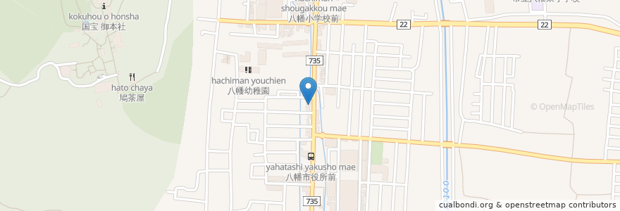 Mapa de ubicacion de にのゆ 耳鼻咽喉科 en ژاپن, 京都府, 八幡市.