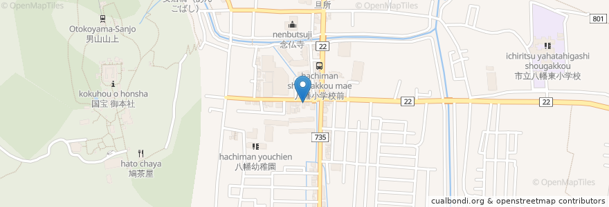 Mapa de ubicacion de いばら木 整形外科 en Jepun, 京都府, 八幡市.